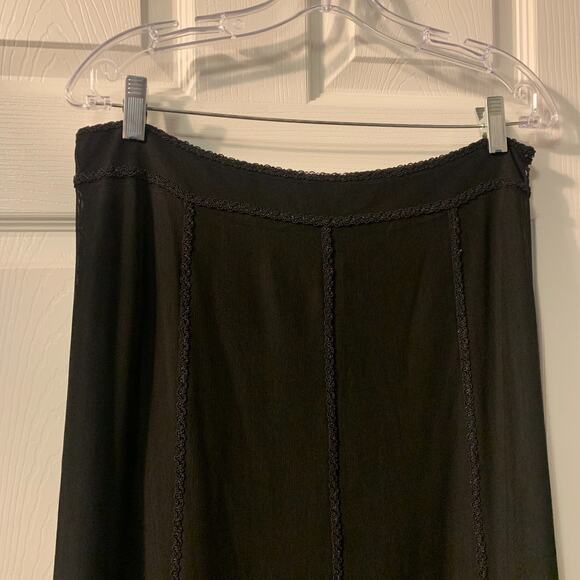 Alberto Makali Women's Ruffled Midi Skirt Size 12 NEW Black Tiered Romantic - Picture 3 of 7